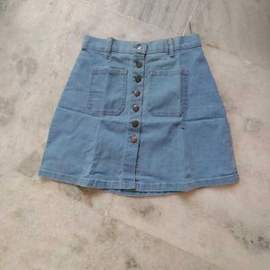 Blue Denim Skirt