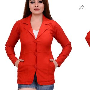 WOMEN RED COAT/BLAZER