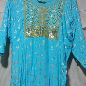 Blue Kurta For Women