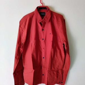 Rust Orange Casual Shirt