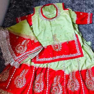 Very Beautiful Rajputi Poshak With Double Colour