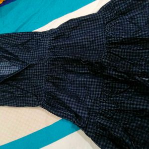 Checkers Black Dress