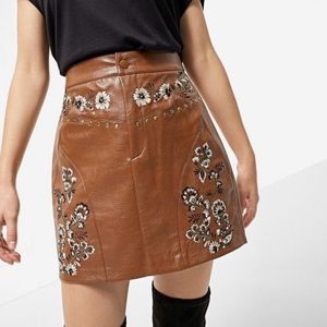 Korean Leather Skirt 💕💖fix Price