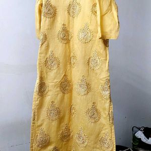 Lemon Colour Kurta