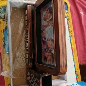 New Unused Photoframe With Pen Stand