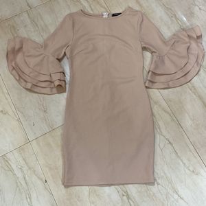 Shein Bodycon Nude Pink Dress