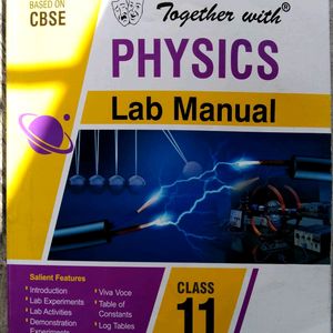 Together with- Physics Lab Manual Class 11 (CBSE)