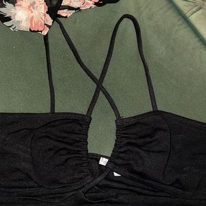 black Bralette Top