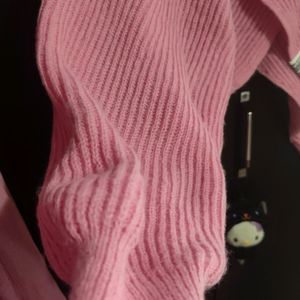 Pink Bolero Sweater