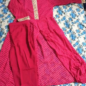 New/Unused A Line Cut Kurti With Pant