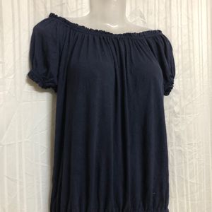 Blue Short Sleeve Top