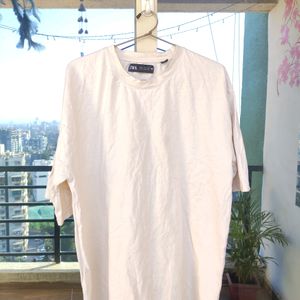 Zara Oversized Drop-shoulder T-shirt