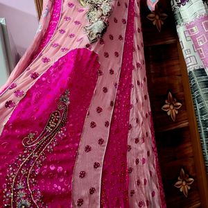 **PRETTY COLOUR GOWN WITH DUPATTA**