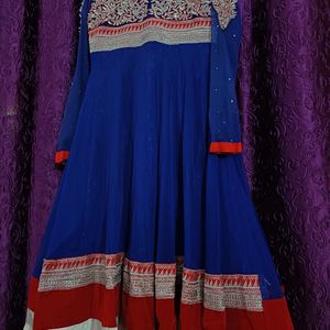 Blue Anarkali