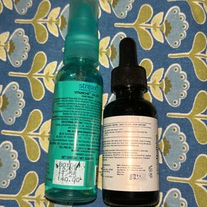 minimalist alpha arbutin serum +streax hairserum