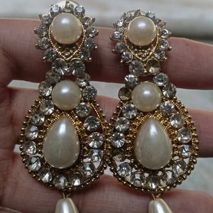 White Pearl Jewellery Set,