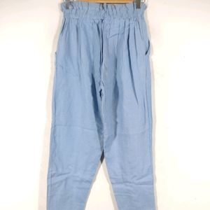 Blue Plain Casual Pant (Women)