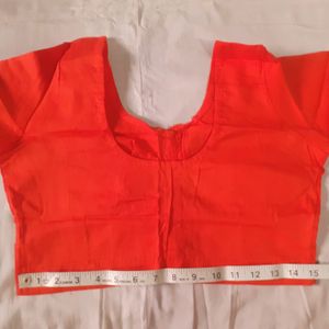 Orange Cotton Blouse Daily wear Blouses 32