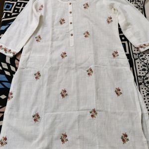 White Cotton Kurthi