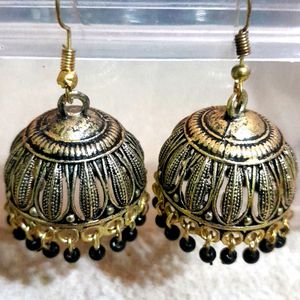 Stunning New Jhumka With Complete Beads