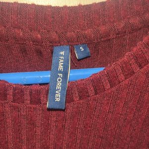 Burgundy Forever New Sweat Shirt