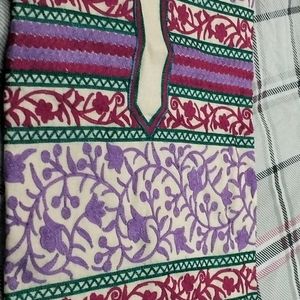 Unstitched Suit With Dupatta