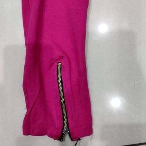 Pink Cotton Leggings