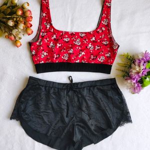 Victoria's Secret : Crop Top & Shorts