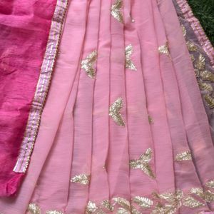 Jaipuri Gota Patti Work Saree New Branded