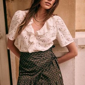 Sezane Floral Skirt