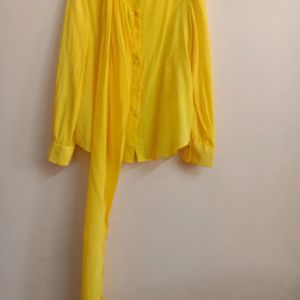 Full Sleeve Yellow  Shirt (woman)