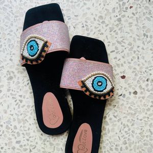 EVIL EYE Beaded Flats Size 39