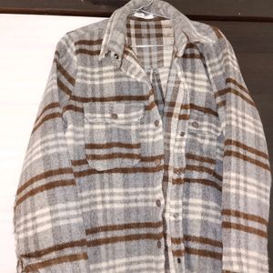 Thick Flannel Zara Style Overcoat