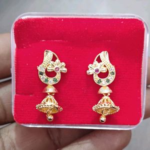 Gold Jumki Earrings