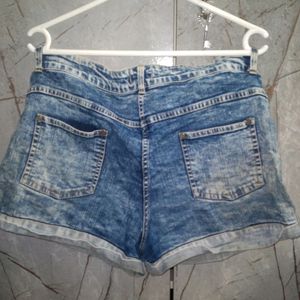 Denim shorts