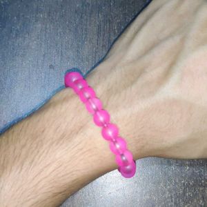 Pink Bracelet With Aesthetic Designs