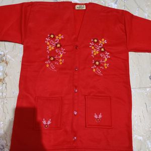 Red Sweater For Women Totally New.