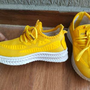 Stylish Yellow Shoes For 4-5 Yrs Boys