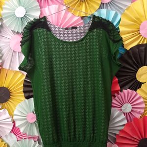 Beautiful Dark Green Top For Her