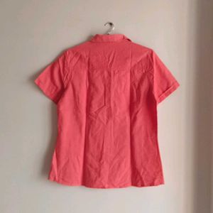 Button Down Shirt Coral