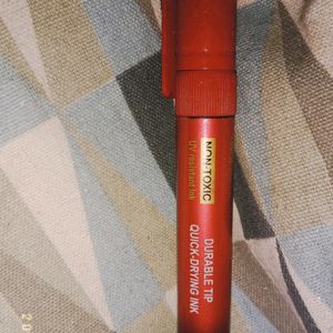 Permanent Red Marker