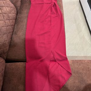 Sassafaras Women Maxi Maroon Dress