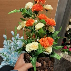 Orange Flower Pot