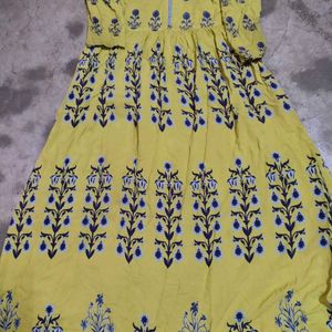 Beautiful Print  Ghaar Wala Anarkali Kurti Set