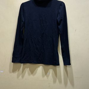 Turtle Neck Black Top Size S