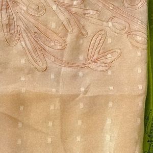 Saree With Nude Colour