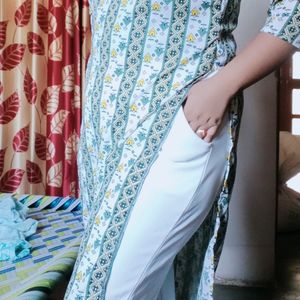 White Trouser Free Size