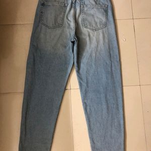 Forever 21 High Waist Blue Shaded Jeans