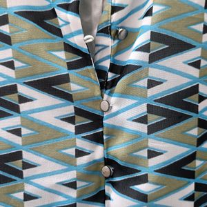 Geometric Pattern Dress Or Kurta | Women