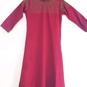 Red Party Wear Kurti